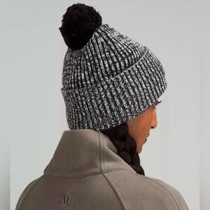 lululemon athletica Black and White Pom Beanie